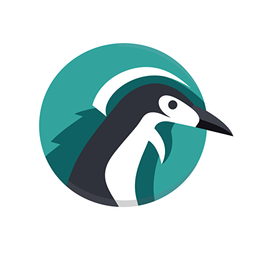 an opensource project vector logo of an animal with magnifying glass