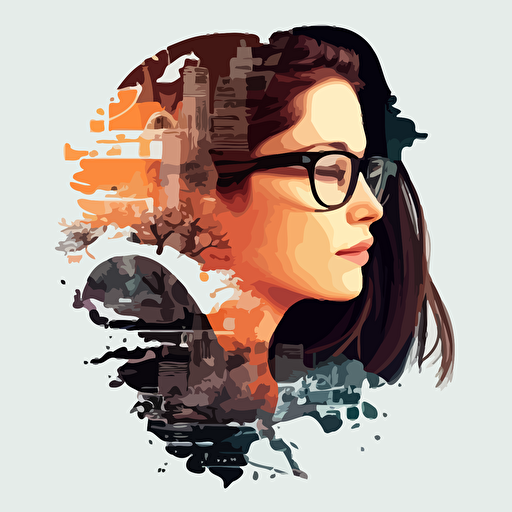 A vector-based image or illustration with a transparent background can be used to make viewers think of 'clear'