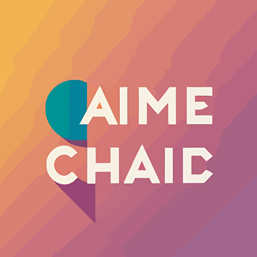 flat vector lettermark, gradient, popular radio station, "cidade", simple minimal, by Ivan Chermayeff