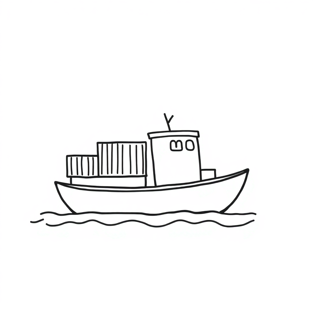 a container boat