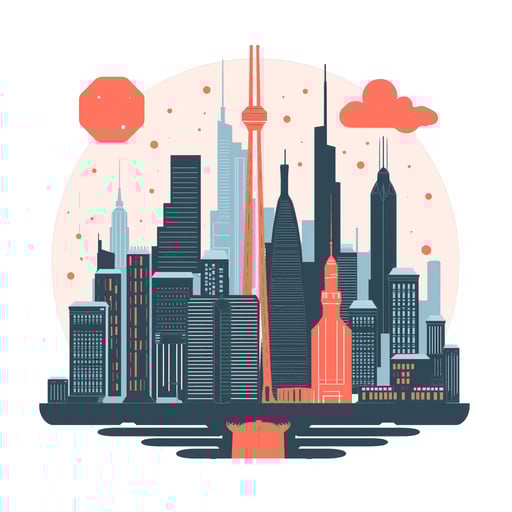 a futuristic cityscape