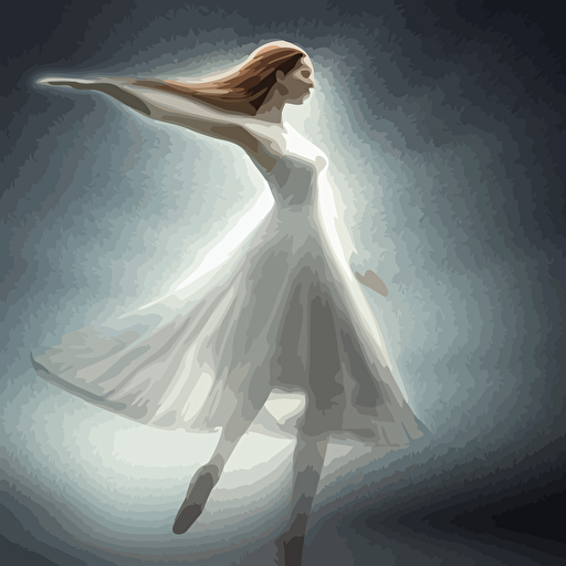 detailed digital art rendering concept design beautiful young ethereal woman beautifully positioned dancing volumetric lighting dimensions digitally transformed environment user interface design 3d modeling illustration transportation design
