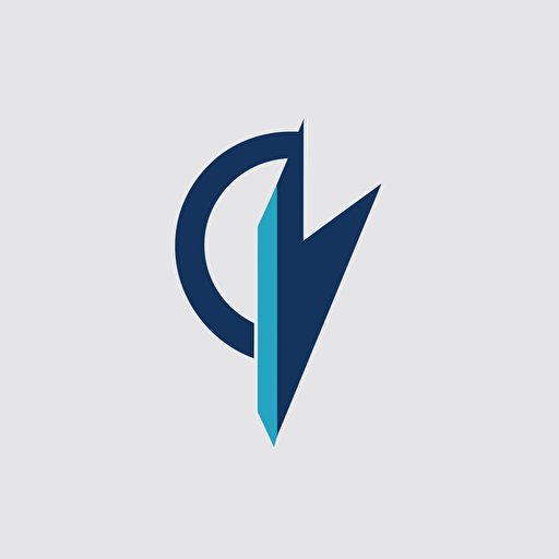 minimalist logo, Stake, Stake splitting the air, blue stake, in the style of nba team logo, flat design, vector render