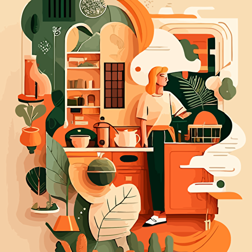 art ilusstration, vector inspired illustrator Abbey Lossing
