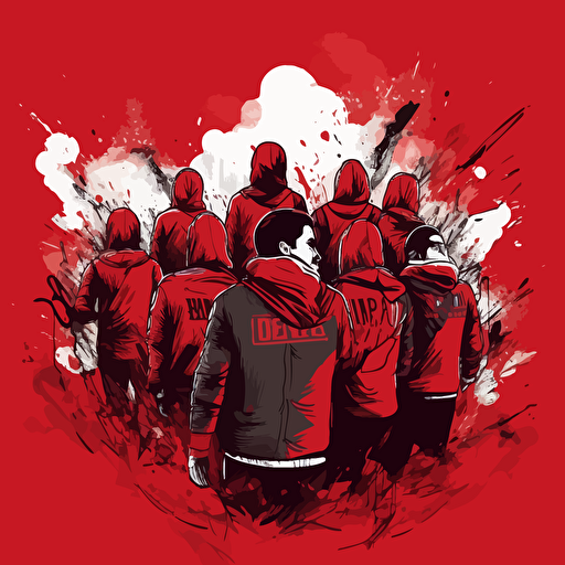 football ultras vector art