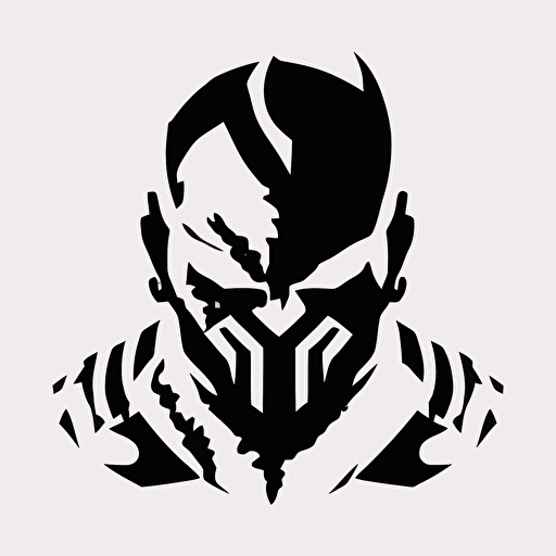 simple white logo vector of Bane