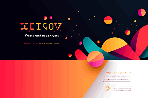 email invitation, End of Year celebration, vector, bright contrasting colors, simple but beautiful