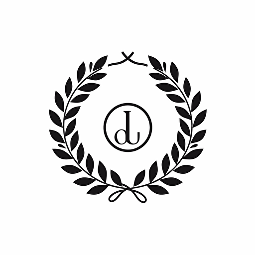 monogram iconic logo of Quotela , black vector on white background