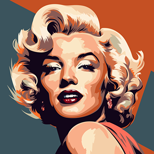 draw a vector picture of Marilyn Monroe