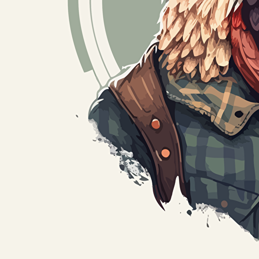 gallo hipster en vector