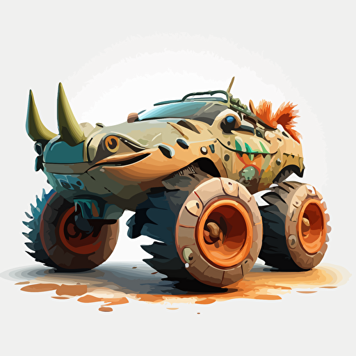 A warthog comes to life through the artistic use of vector art. Captured in a side shot, exuding an air of friendly focus through its cartoonish eyes. With a wry smile gracing its features, the creature conveys a perfect balance of warmth and ambition. The tire encircling the warthog seems to burn rubber, lending a dynamic touch to the design. This 2D cartoon-style logo is both captivating and memorable, embodying the company's unique spirit in every detail.
