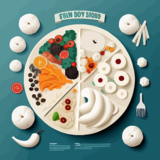 vector illustaration " Budget Friendly Food Options" white colour