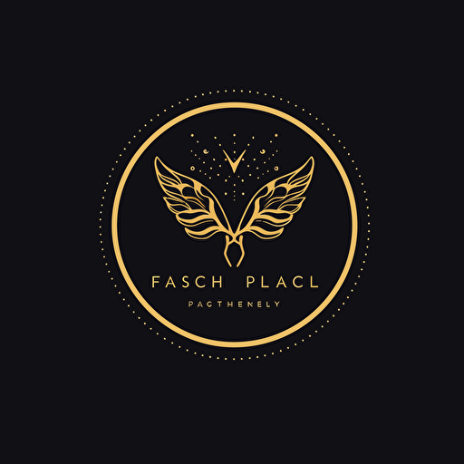 an elegant and simple psychologist vector logo using serif font and only black and gold colors