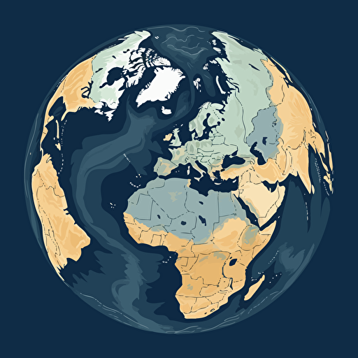 A vector of the earth, svg