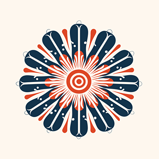 logo design, using traditional Maori tamoko patterns, sea urchin as the main feature, coloured vector image