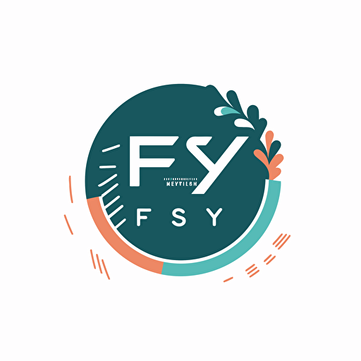 Made with English letters "F S Y", Logo, Logo, Textile Logo, Vector Logo, Corporate Logo, Modern Logo, Creative Logo, 2D Logo, Flat Logo, Minimal Logo Design with White Background.