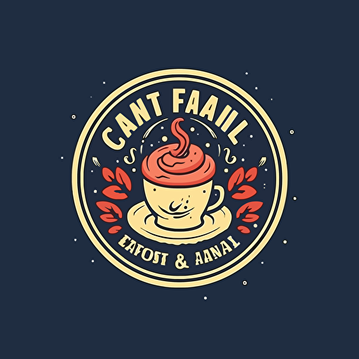 create a logo for a cafe that sell coffee and french pastry. high resolution vector. The logo have a cup of coffee or coffe bean and french pastry element. The overall effect should be a logo that feels both modern or urban lifestyle.