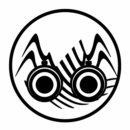'earthquake sound system' logo, vector illustration