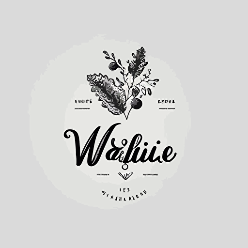Logo with name VIBES. visual visual identity for a wine ecommerce webshop. hipster, minimalistic and simple., Vector