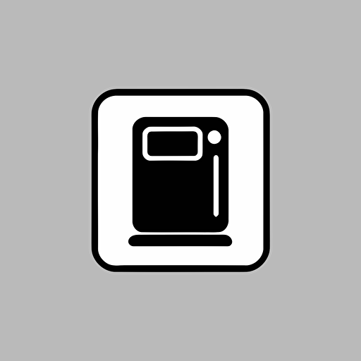thermal insulation, icon, simple, logo technique, comic vector illustration style, flat design, minimalist icon, flat, adobe illustrator, black and white, white background