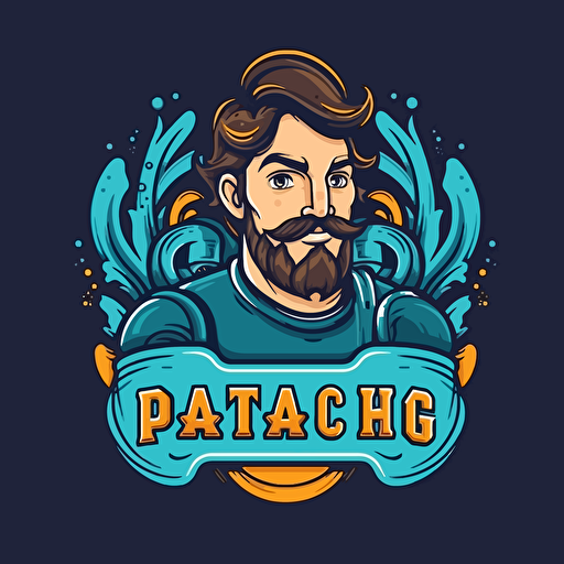 a logo, plumbing and heating, name “AquaTech”, unique, clean, vector, gaming style