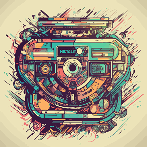 cassette futurism, vectorheart, hd,