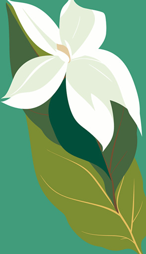 leaf，flower，petal，the low-purity tone，vector illustration ,
