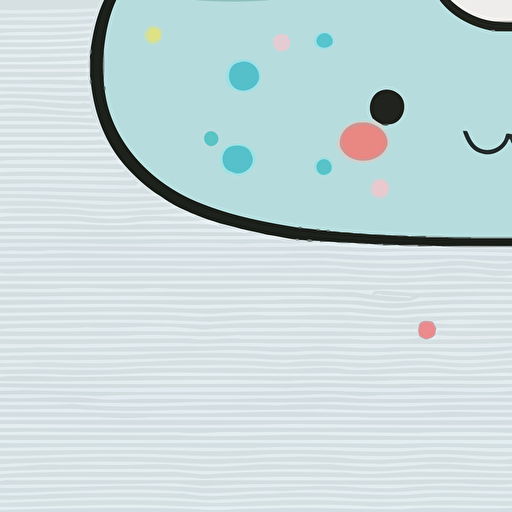 cute cloud kawaii style, vector clipart