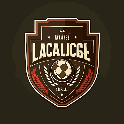 vector logo style football leauge badge style