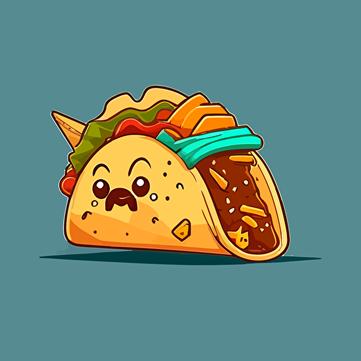 taco cartoon vector