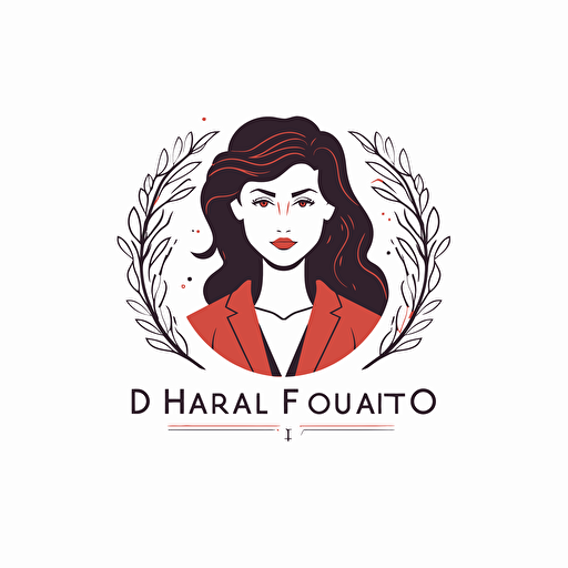 simple vector logo for doctor, women's health