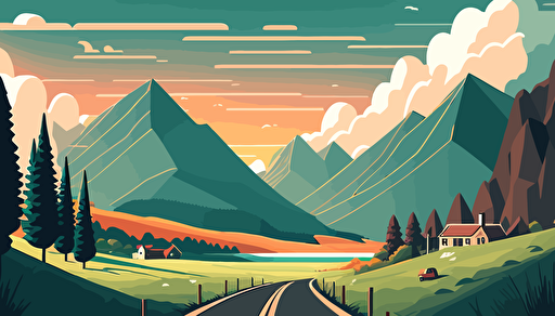 vector landscape illustration