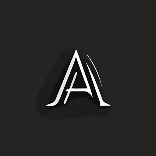simple brand logo, letter AN, logo, vector logo, vector design, logo design, design ideas, black and white, classic cool design, monograma, company