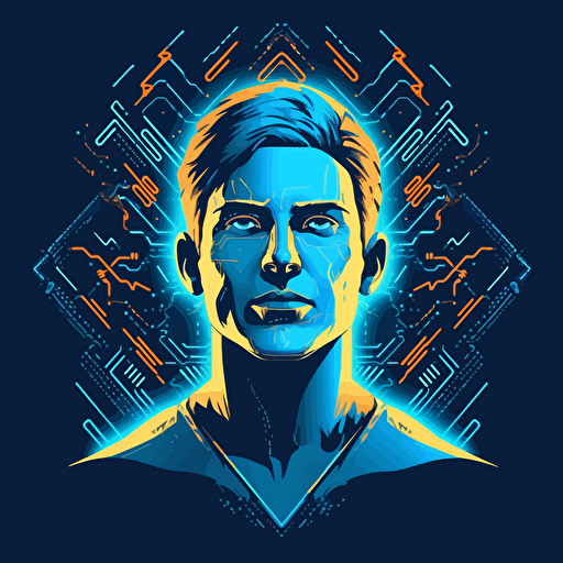 AI is the new knowledge, arrow, students, vector style