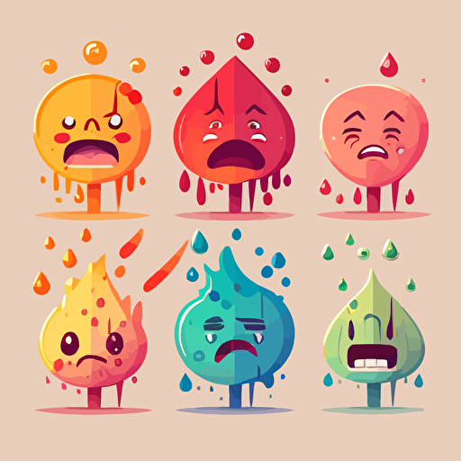 a vector illustration about emotions