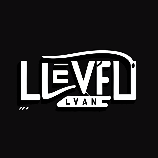 very simple modern smart iconic logo with the "LiveIn", black vector, on white background