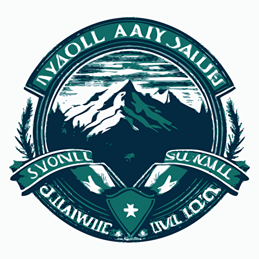 /vector logos high res Snoqualmie Valley School District colors white blue green