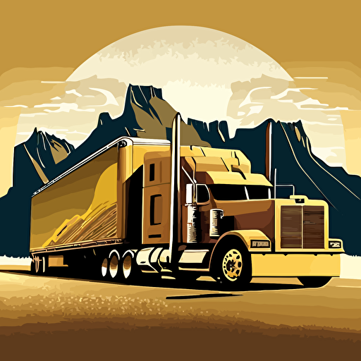 Trucking vector, in Route, Cargo, V5