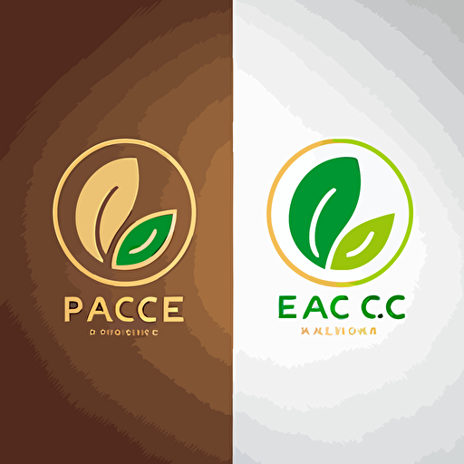 simple logo design, pate symbol, eco-friendly, natural, warm, soft flat 2b, vector, company logo, lacoste sizing style and McDonald's sing style