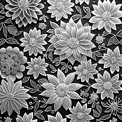 smal flower texture background illustration vector one color