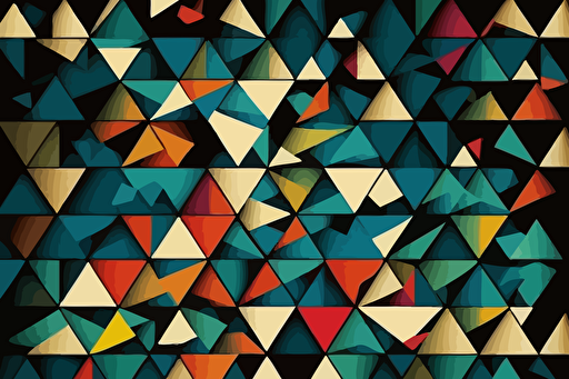 seamless triangle geometric pattern, vector
