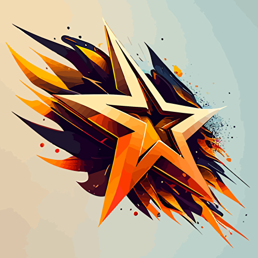logo, vector, star