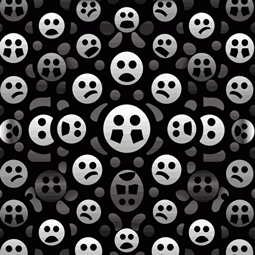 gothic, simple, black and white, vectors, cross, smiley, symetrical, clean look, pattern