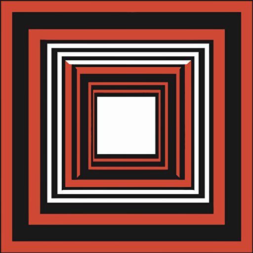 2d illustrated square border, simple, vectorized