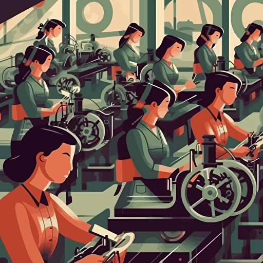 Cover art for a guide/book on women working in institutes. High quality design using modern vector art style.