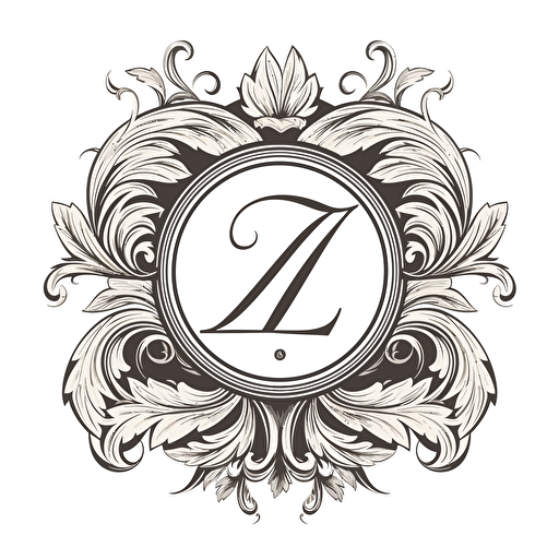 an elegant ZS::3 monogram, Sans Serif, vector logo, symbolizing a fashion clothing line