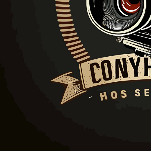 logo for film camera vector design