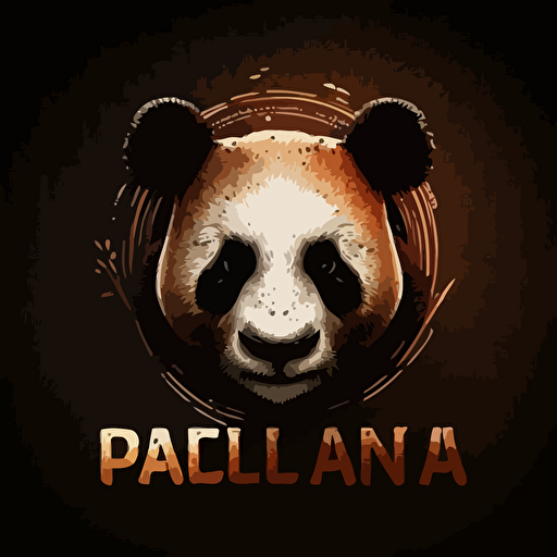 logo of panda head vectoriel