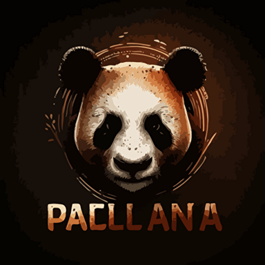logo of panda head vectoriel