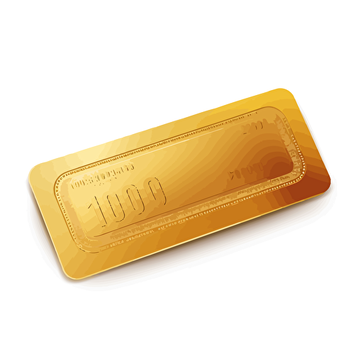 a blank golden ticket vector art, no text